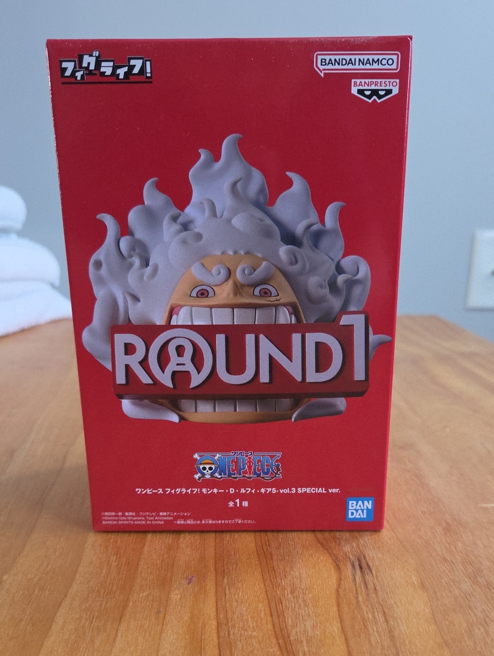 One Piece x Round 1 Monkey D. Luffy FigLife! Gear 5 Vol. 3 Special Ver. Figure